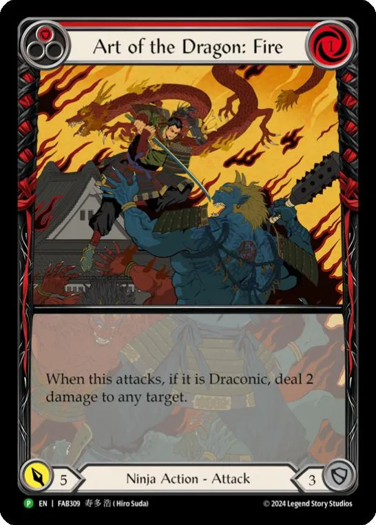 FAB309 - Art of the Dragon: Fire - Extended Art Rainbow Foil