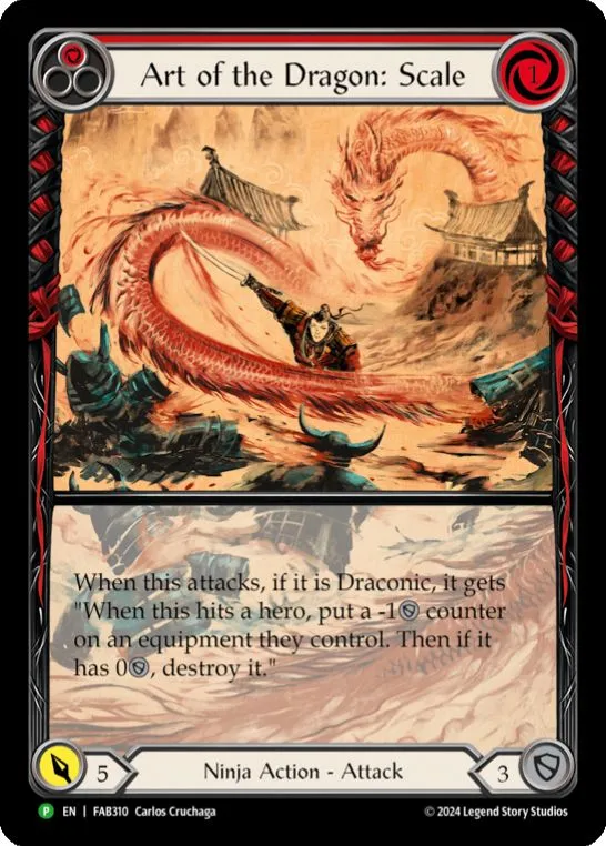 FAB310 - Art of the Dragon: Scale - Extended Art Rainbow Foil
