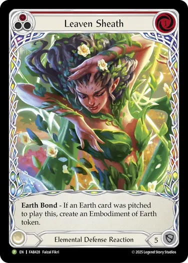 FAB428 - Leaven Sheath (Micro Text Extended Art Rainbow Foil)