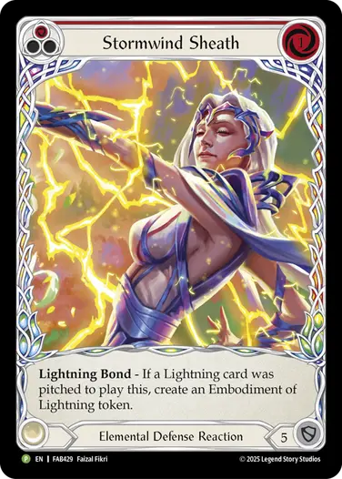 FAB429 - Stormwind Sheath (Micro Text Extended Art Rainbow Foil)